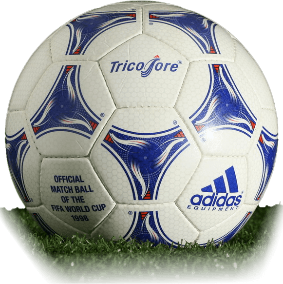 Adidas Tricolore is official match ball of World Cup 1998 | Football Balls  Database