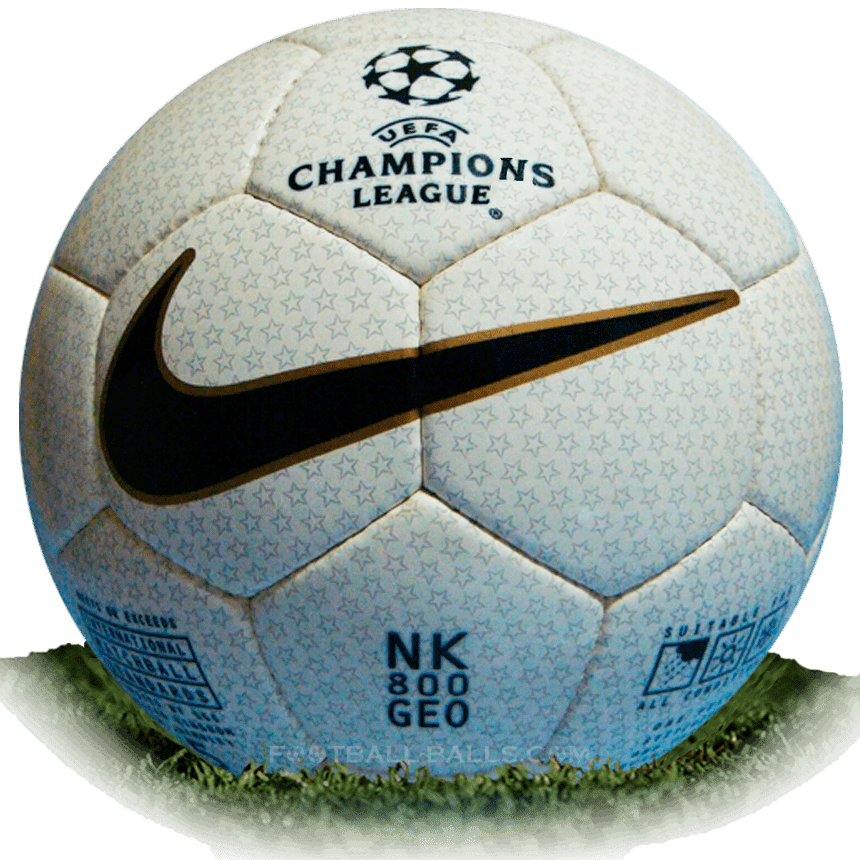 straight ahead Sidewalk Dot Nike NK 800 Geo is official match ball of Champions League 1999/2000 |  Football Balls Database